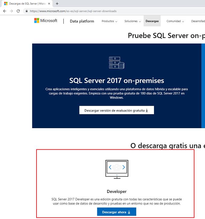 SQL Server Instalación