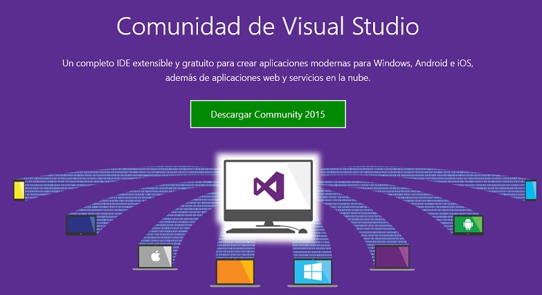 entorno del visual Studio 2015