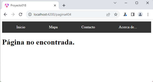 Router rutas inexistentes angular