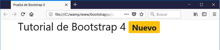bootstrap 4 badge