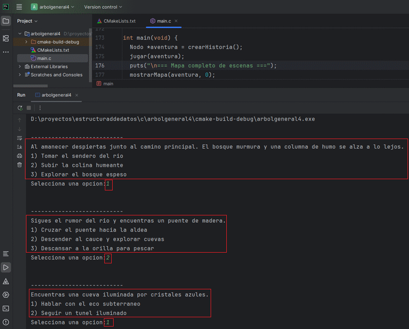 Diagrama del motor de aventura