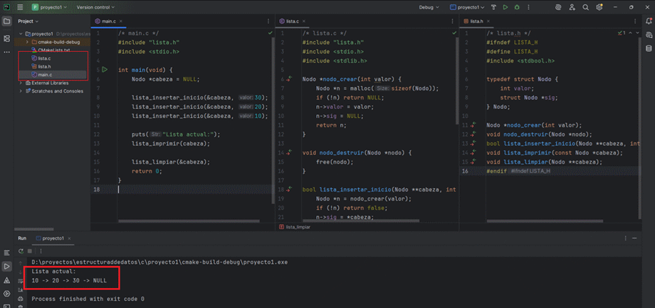 Diagrama de nodos enlazados