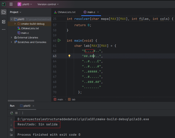 Ilustraci&oacute;n del camino encontrado