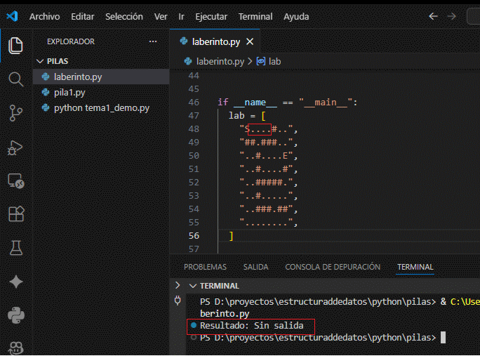 Ilustraci&oacute;n del camino encontrado