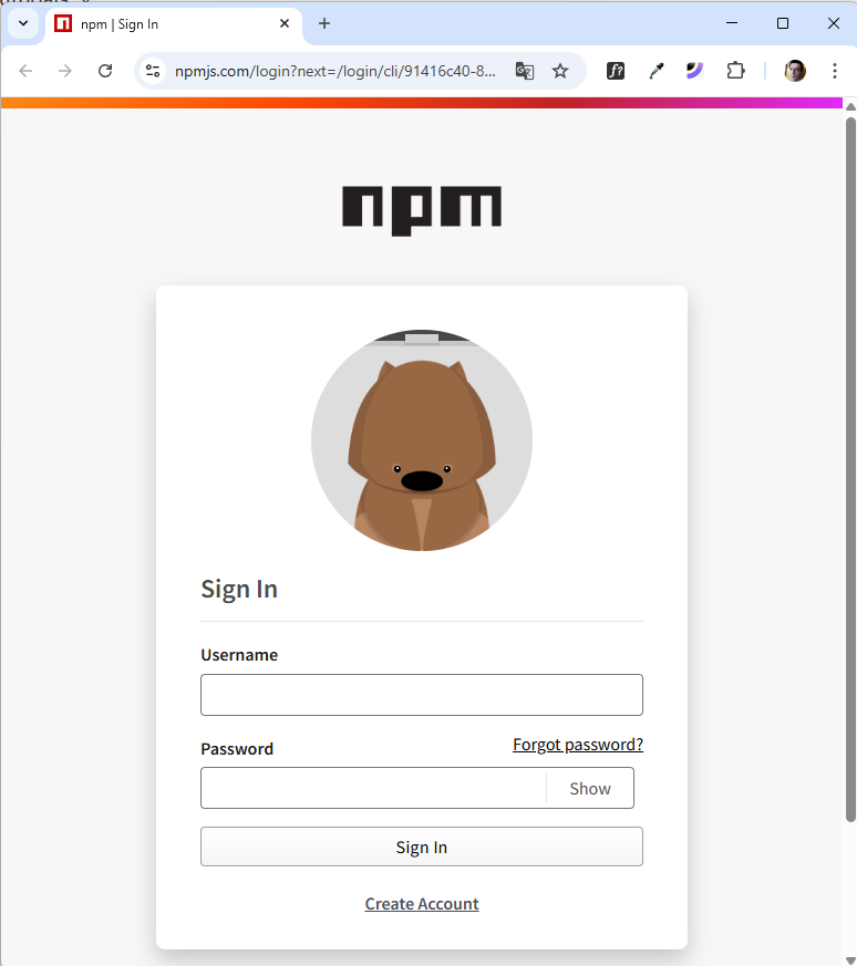Token de acceso npm