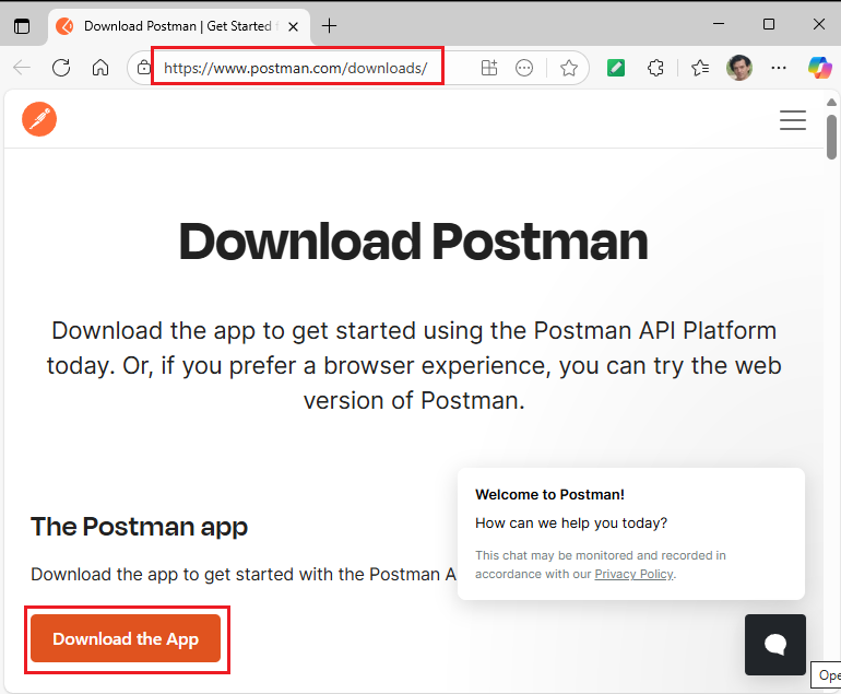 imagen de postman