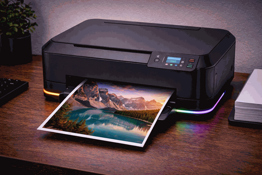 Impresora sobre escritorio