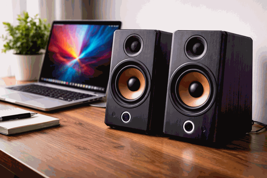 Par de altavoces para escritorio