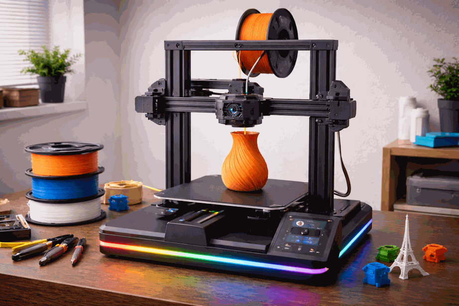 Impresora 3D en funcionamiento