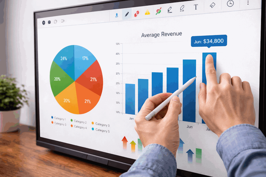 Pantalla interactiva en aula