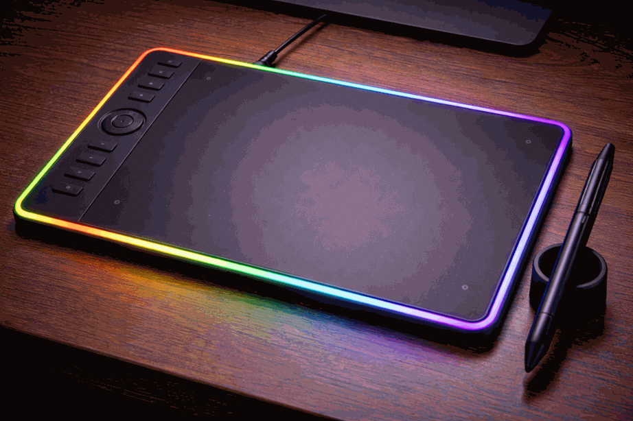 Tableta gráfica con stylus