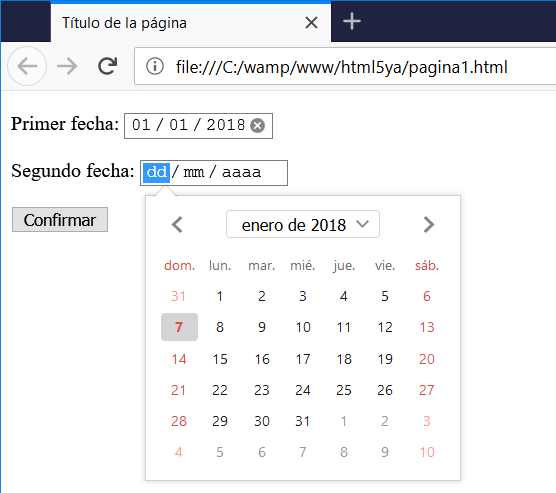 input date Firefox