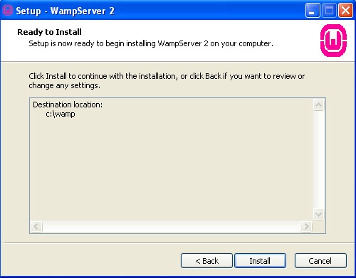 instalación del WampServer con el MySQL