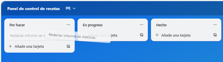 mover una tarjeta en Trello