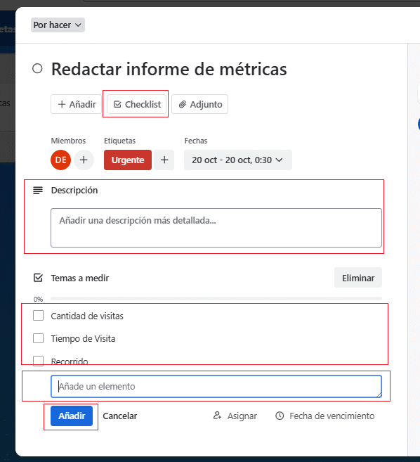 Crear un checklist en Trello