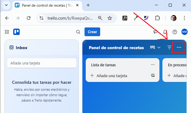 color de fondo con imagenes o color solido del tablero en Trello