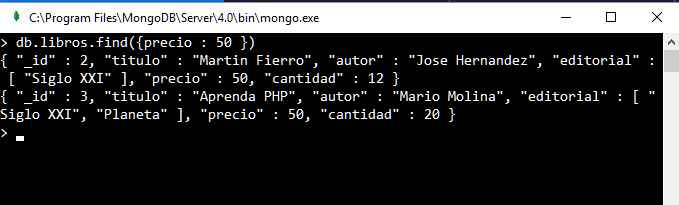 MongoDB find con parámetros