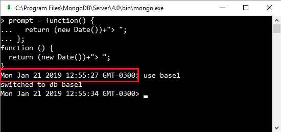 MongoDB shell JavaScript prompt