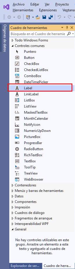 Clase Label - Windows Forms